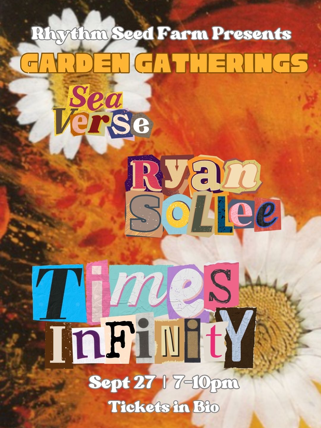 Times Infinity + Ryan Sollee from The Builders & The Butchers + Sea Verse